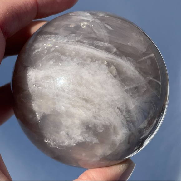 Blue Rose Quartz Sphere - Picture 13 of 16